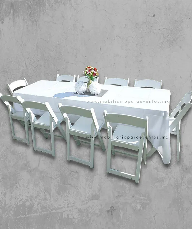 mesa con mantel avantgarde